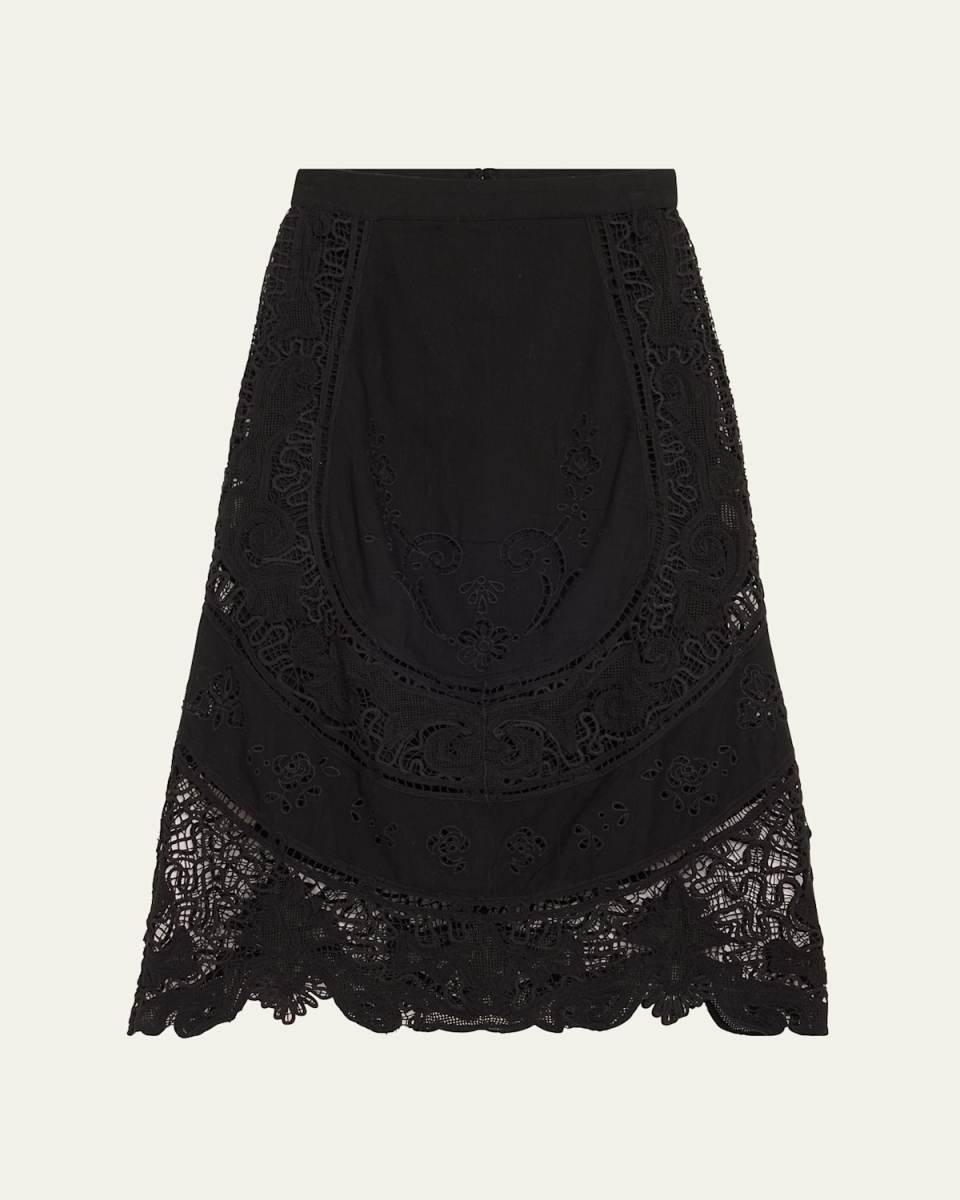 Gianna Lace Midi Skirt